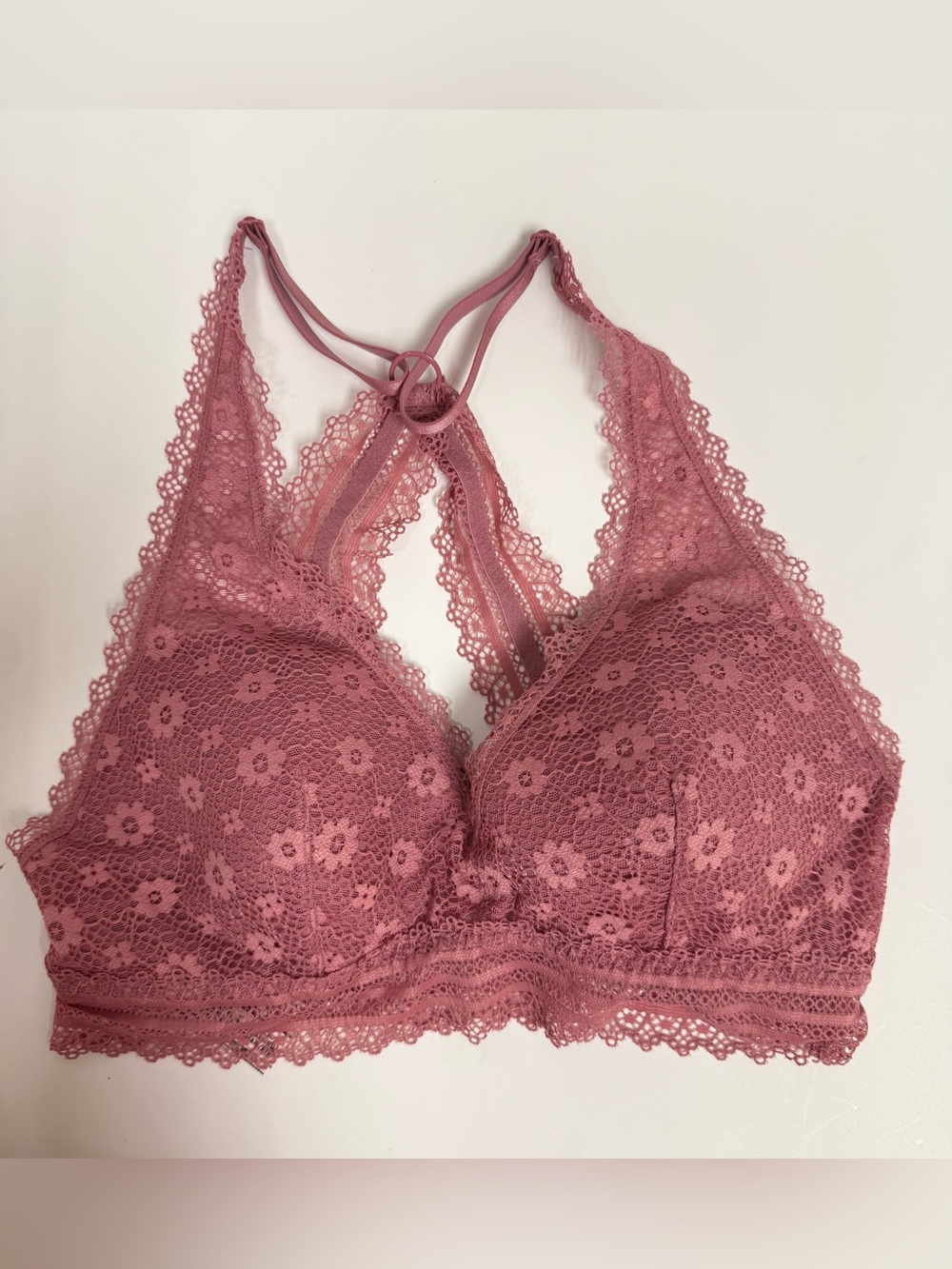 Victoria's Secret Mauve Floral Lace Bralette